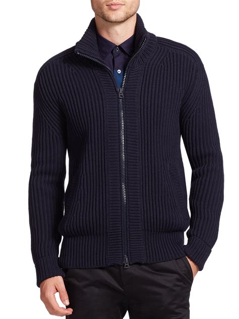 burberry full zip sweater|Burberry sweater for men.